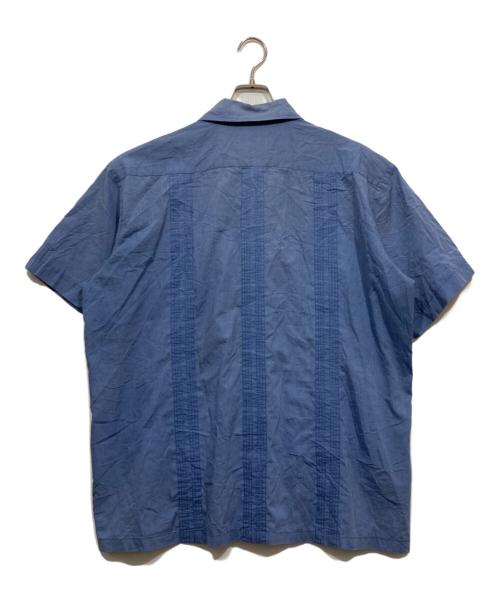 Guayabera（グアヤベラ）Guayabera (グアヤベラ) キューバシャツ ブルー サイズ:２XLの古着・服飾アイテム
