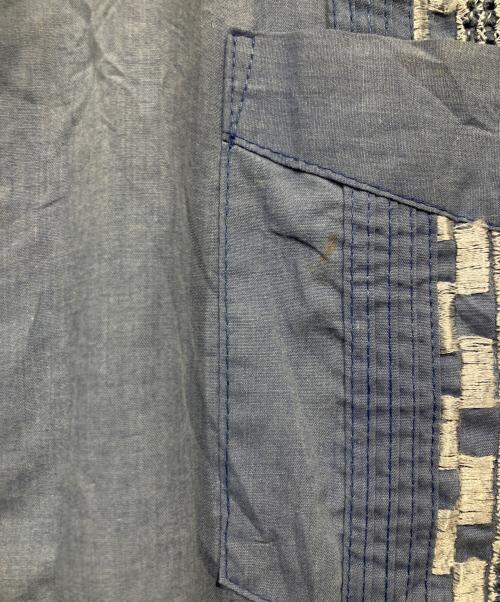 Guayabera（グアヤベラ）Guayabera (グアヤベラ) キューバシャツ ブルー サイズ:２XLの古着・服飾アイテム