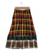 tricot COMME des GARCONSトリココムデギャルソン）の古着「チェックスカート」｜マルチカラー