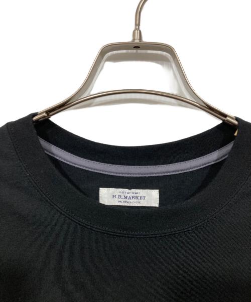 H.R.MARKET（ハリウッドランチマーケッド）H.R.MARKET (ハリウッドランチマーケッド) Ｈエンブロイダリー ナローリブ ロングスリーブＴシャツ ブラック サイズ:2の古着・服飾アイテム