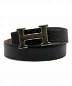 HERMESエルメス）の古着「レザーベルト / コンスタンスベルト」｜ブラック