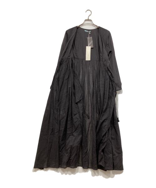 ne quittez pas（ヌキテパ）ne quittez pas (ヌキテパ) ギャザーワンピース ブラック サイズ:表記なしの古着・服飾アイテム