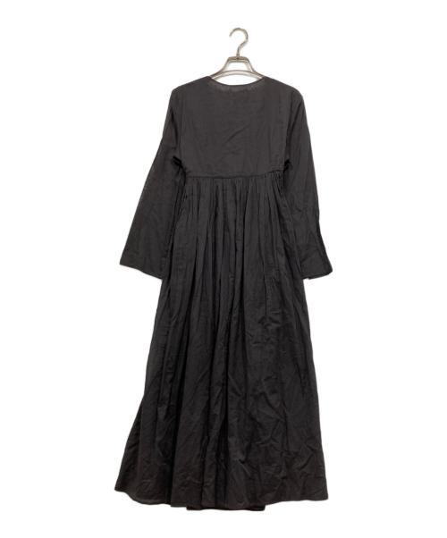 ne quittez pas（ヌキテパ）ne quittez pas (ヌキテパ) ギャザーワンピース ブラック サイズ:表記なしの古着・服飾アイテム