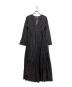 ne quittez pas（ヌキテパ）の古着「ギャザーワンピース」｜ブラック