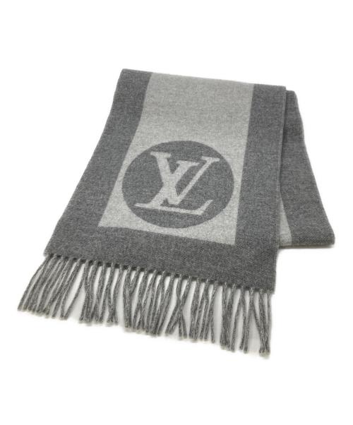 LOUIS VUITTON（ルイ ヴィトン）LOUIS VUITTON (ルイ ヴィトン) マフラー・カーディフ グレーの古着・服飾アイテム