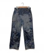 PARANOIDパラノイド）の古着「STONE WASHING PANTS FLUXO」｜ネイビー
