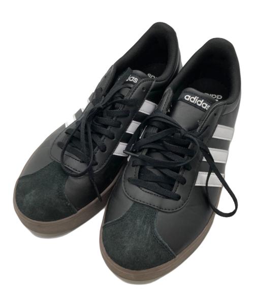 adidas（アディダス）adidas (アディダス) VLコート ベース CORE/FTWR/CORE ブラック サイズ:27㎝の古着・服飾アイテム