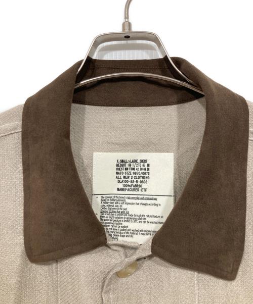 elephant TRIBAL fabrics（エレファントトライバルファブリックス）elephant TRIBAL fabrics (エレファントトライバルファブリックス) CUBA SHIRT BLOUSON / リネンジャケット ベージュ サイズ:FREEの古着・服飾アイテム