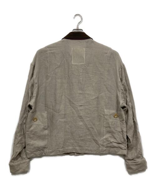 elephant TRIBAL fabrics（エレファントトライバルファブリックス）elephant TRIBAL fabrics (エレファントトライバルファブリックス) CUBA SHIRT BLOUSON / リネンジャケット ベージュ サイズ:FREEの古着・服飾アイテム