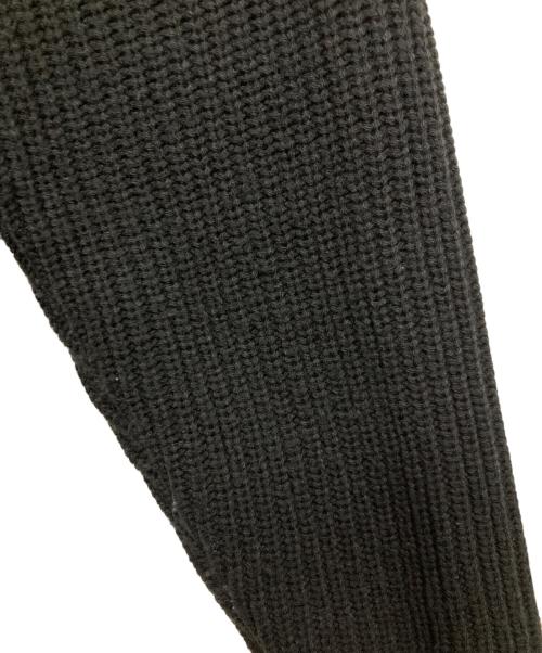 BEAMS HEART（ビームスハート）BEAMS HEART (ビームスハート) 片畔 ハーフジップ ニット ブラック サイズ:Lの古着・服飾アイテム