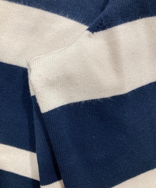 MaxMara（マックスマーラ）MaxMara (マックスマーラ) ボーダースウェットパンツ ネイビー×ベージュ サイズ:Lの古着・服飾アイテム