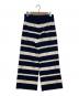 MaxMara (マックスマーラ) ボーダースウェットパンツ ネイビー×ベージュ サイズ:L：4000円