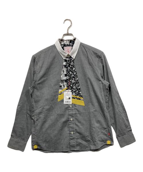 河谷シャツ（カワタニシャツ）河谷シャツ (カワタニシャツ) タイデザインシャツ グレー サイズ:L 未使用品の古着・服飾アイテム
