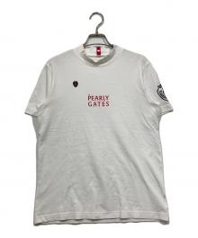 PEARLY GATES（パーリーゲイツ）の古着「モックネック半袖カットソー」｜ホワイト