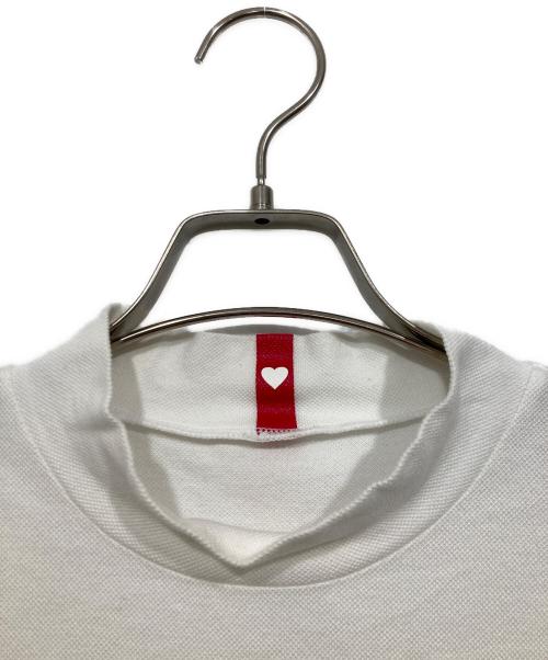 PEARLY GATES（パーリーゲイツ）PEARLY GATES (パーリーゲイツ) モックネック半袖カットソー ホワイト サイズ:3の古着・服飾アイテム