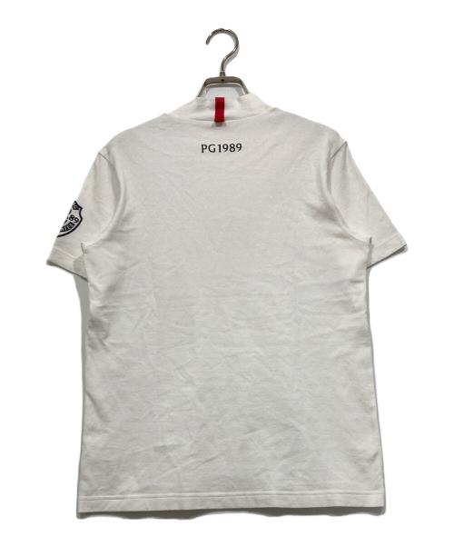 PEARLY GATES（パーリーゲイツ）PEARLY GATES (パーリーゲイツ) モックネック半袖カットソー ホワイト サイズ:3の古着・服飾アイテム