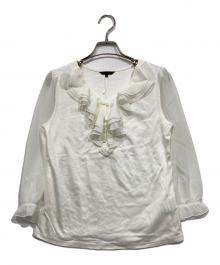 TO BE CHIC（トゥービーシック）の古着「フリルカットソー」｜ホワイト