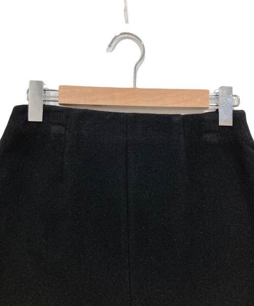 MIU MIU（ミュウミュウ）MIU MIU (ミュウミュウ) ウールミニスカート ブラック サイズ:38の古着・服飾アイテム