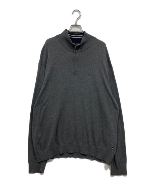 NAUTICA（ノーティカ）NAUTICA (ノーティカ) ハーフジップニット グレー サイズ:XLの古着・服飾アイテム