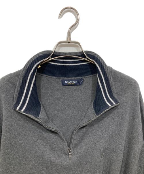 NAUTICA（ノーティカ）NAUTICA (ノーティカ) ハーフジップニット グレー サイズ:XLの古着・服飾アイテム