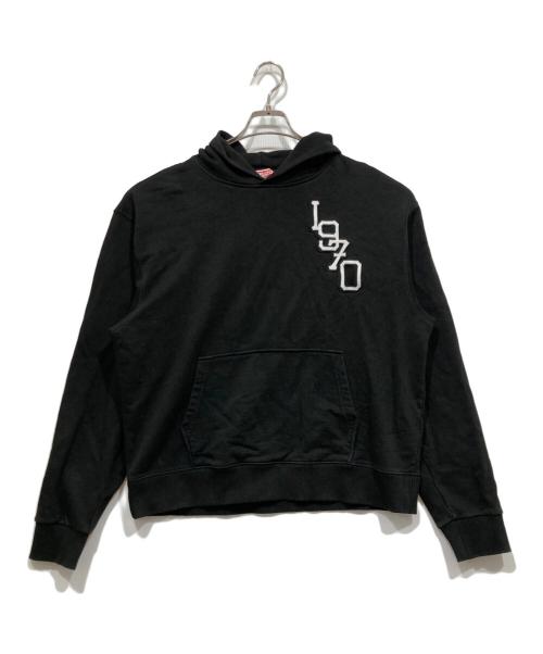 KENZO（ケンゾー）KENZO (ケンゾー) タイガー刺繍プルオーバーパーカー ブラック サイズ:Lの古着・服飾アイテム
