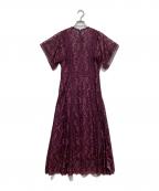 FRAY IDフレイ アイディー）の古着「レースワンピース」｜パープル