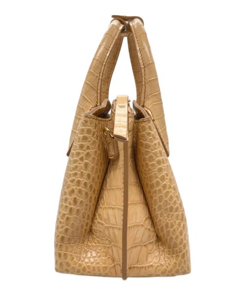 LACUCCI（イアクッチ）LACUCCI (イアクッチ) 2WAYショルダーバッグ ベージュの古着・服飾アイテム