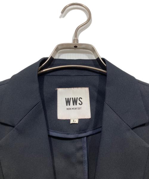 WORK WEAR SUIT（ワークウェアースーツ）WORK WEAR SUIT (ワークウェアースーツ) 417 by EDIFICE (417 バイ エディフィス) セットアップスーツ ネイビー サイズ:Lの古着・服飾アイテム