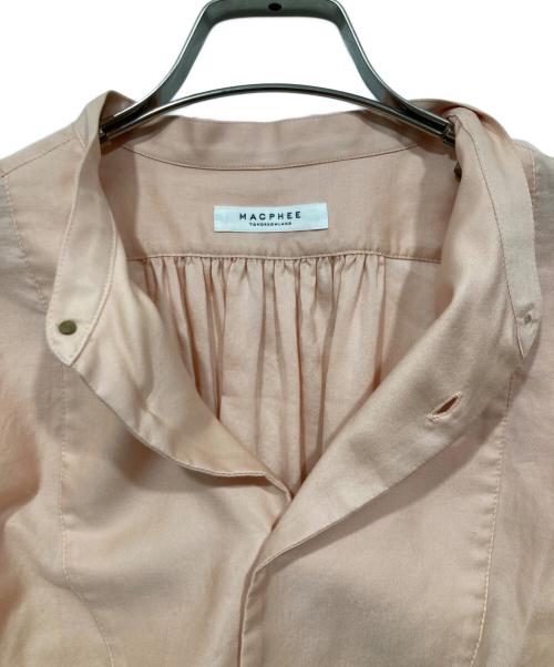 MACPHEE（マカフィー）MACPHEE (マカフィー) コットンモールスキン ボザムチュニックシャツ ピンク サイズ:36の古着・服飾アイテム