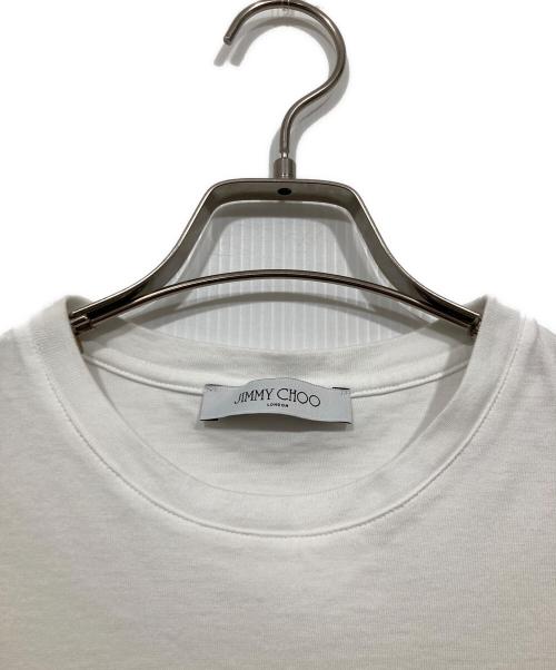JIMMY CHOO（ジミーチュウ）JIMMY CHOO (ジミーチュウ) ロゴプリントTシャツ ホワイト サイズ:XXSの古着・服飾アイテム