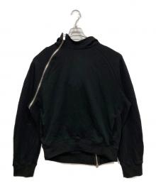 HELIOT EMIL（ヘリオットエミル）の古着「ジップデザインパーカー」｜ブラック