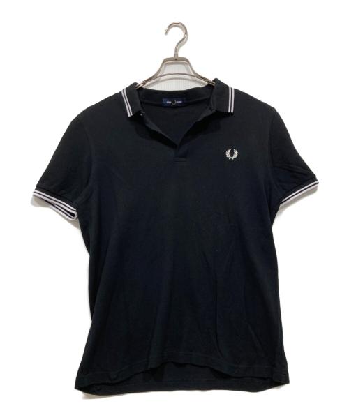 FRED PERRY（フレッドペリー）FRED PERRY (フレッドペリー) 半袖ポロシャツ ブラック サイズ:Lの古着・服飾アイテム