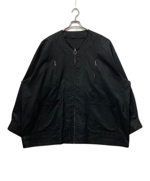 UNITED TOKYO（ユナイテッドトーキョー）UNITED TOKYO (ユナイテッドトーキョー) カラーレスフレームジップブルゾン ブラック サイズ:2の古着・服飾アイテム