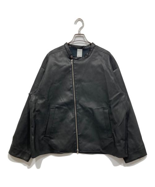 Casper John（キャスパージョン）Casper John (キャスパージョン) エコレザージャケット ブラック サイズ:Lの古着・服飾アイテム