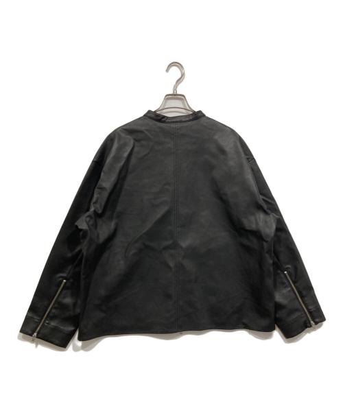 Casper John（キャスパージョン）Casper John (キャスパージョン) エコレザージャケット ブラック サイズ:Lの古着・服飾アイテム