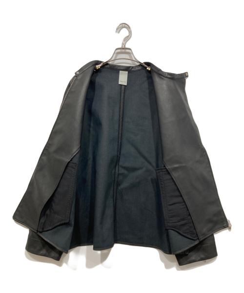 Casper John（キャスパージョン）Casper John (キャスパージョン) エコレザージャケット ブラック サイズ:Lの古着・服飾アイテム