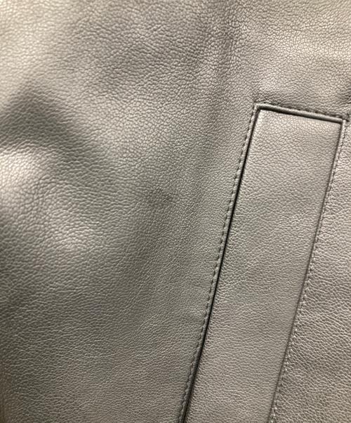 Casper John（キャスパージョン）Casper John (キャスパージョン) エコレザージャケット ブラック サイズ:Lの古着・服飾アイテム