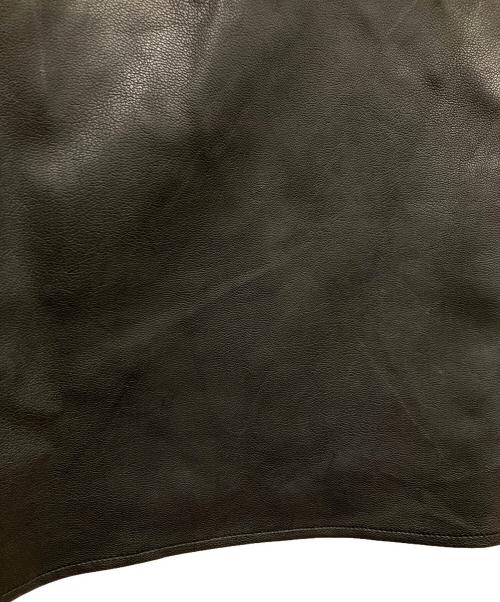 Casper John（キャスパージョン）Casper John (キャスパージョン) エコレザージャケット ブラック サイズ:Lの古着・服飾アイテム