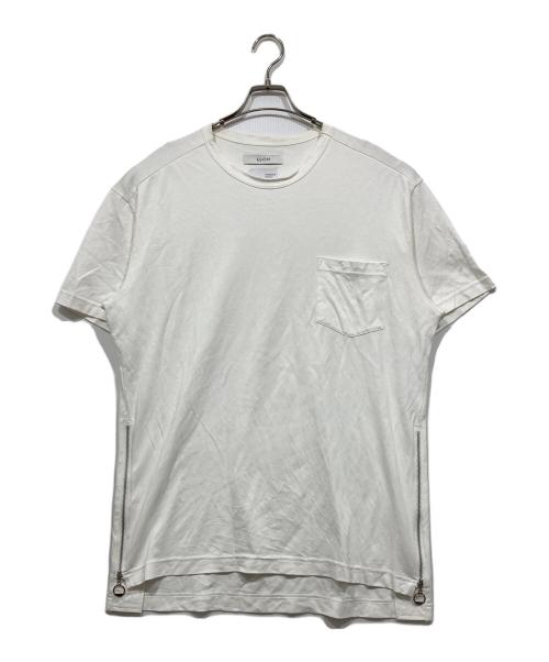 Ujoh（ウジョー）UJOH (ウジョー) サイドジップTシャツ ホワイト サイズ:Ｌの古着・服飾アイテム