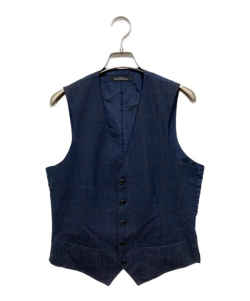 green label relaxing（グリーンレーベルリラクシング）green label relaxing (グリーンレーベルリラクシング) ANONICO ラスティックウインドウペン2B RV 2P- セットアップジャケット ネイビー サイズ:44の古着・服飾アイテム