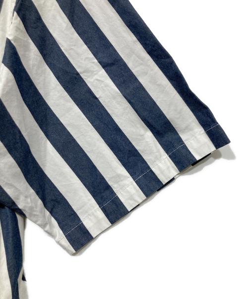 BEAMS Lights（ビームスライト）BEAMS Lights (ビームスライト) ストライプシャツ ブルー×ホワイト サイズ:Mの古着・服飾アイテム