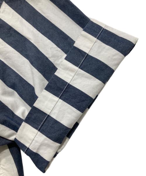 BEAMS Lights（ビームスライト）BEAMS Lights (ビームスライト) ストライプシャツ ブルー×ホワイト サイズ:Mの古着・服飾アイテム