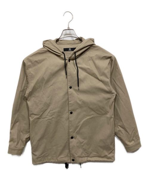 CAMBIO（カンビオ）CAMBIO (カンビオ) obby Jacquard Hooded Long Sleeve Dot Button Shirts ベージュ サイズ:Mの古着・服飾アイテム