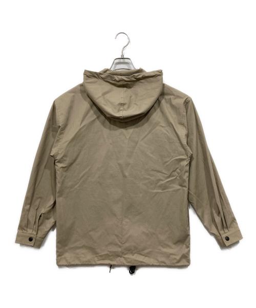 CAMBIO（カンビオ）CAMBIO (カンビオ) obby Jacquard Hooded Long Sleeve Dot Button Shirts ベージュ サイズ:Mの古着・服飾アイテム