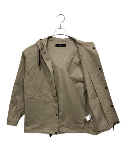 CAMBIO（カンビオ）CAMBIO (カンビオ) obby Jacquard Hooded Long Sleeve Dot Button Shirts ベージュ サイズ:Mの古着・服飾アイテム