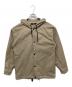 CAMBIO（カンビオ）の古着「obby Jacquard Hooded Long Sleeve Dot Button Shirts」｜ベージュ