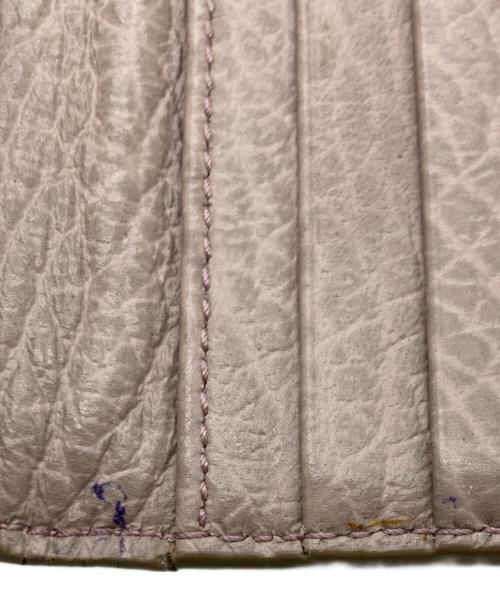 Martin Margiela11（マルタンマルジェラ11）Martin Margiela11 (マルタンマルジェラ11) カードケース レザー キーリング ウォレット ベージュの古着・服飾アイテム