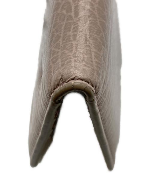 Martin Margiela11（マルタンマルジェラ11）Martin Margiela11 (マルタンマルジェラ11) カードケース レザー キーリング ウォレット ベージュの古着・服飾アイテム