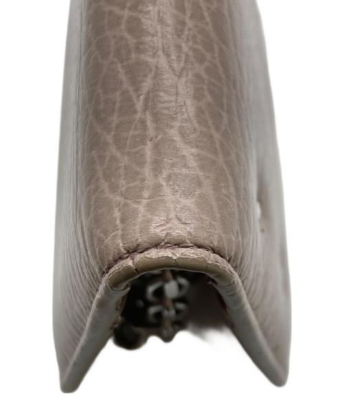 Martin Margiela11（マルタンマルジェラ11）Martin Margiela11 (マルタンマルジェラ11) カードケース レザー キーリング ウォレット ベージュの古着・服飾アイテム
