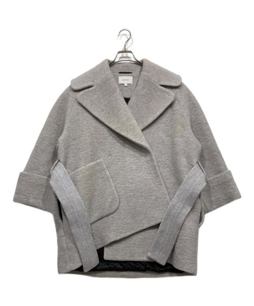 CARVEN（カルヴェン）CARVEN (カルヴェン) ウールデザインコート グレー サイズ:34の古着・服飾アイテム